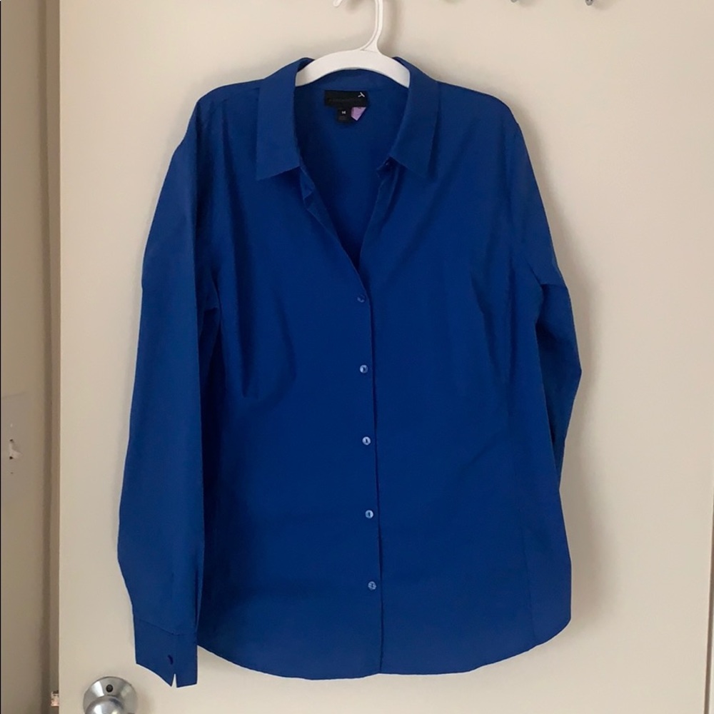 Navy blue formal Blouse long sleeve